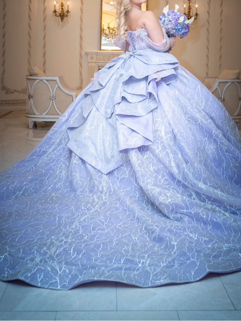 Quinceañera Lilac Ball Gown Dress